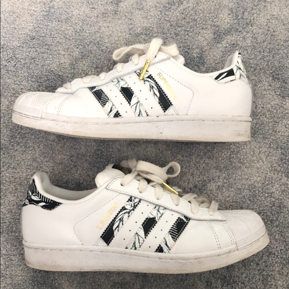 adidas floral superstar sneakers